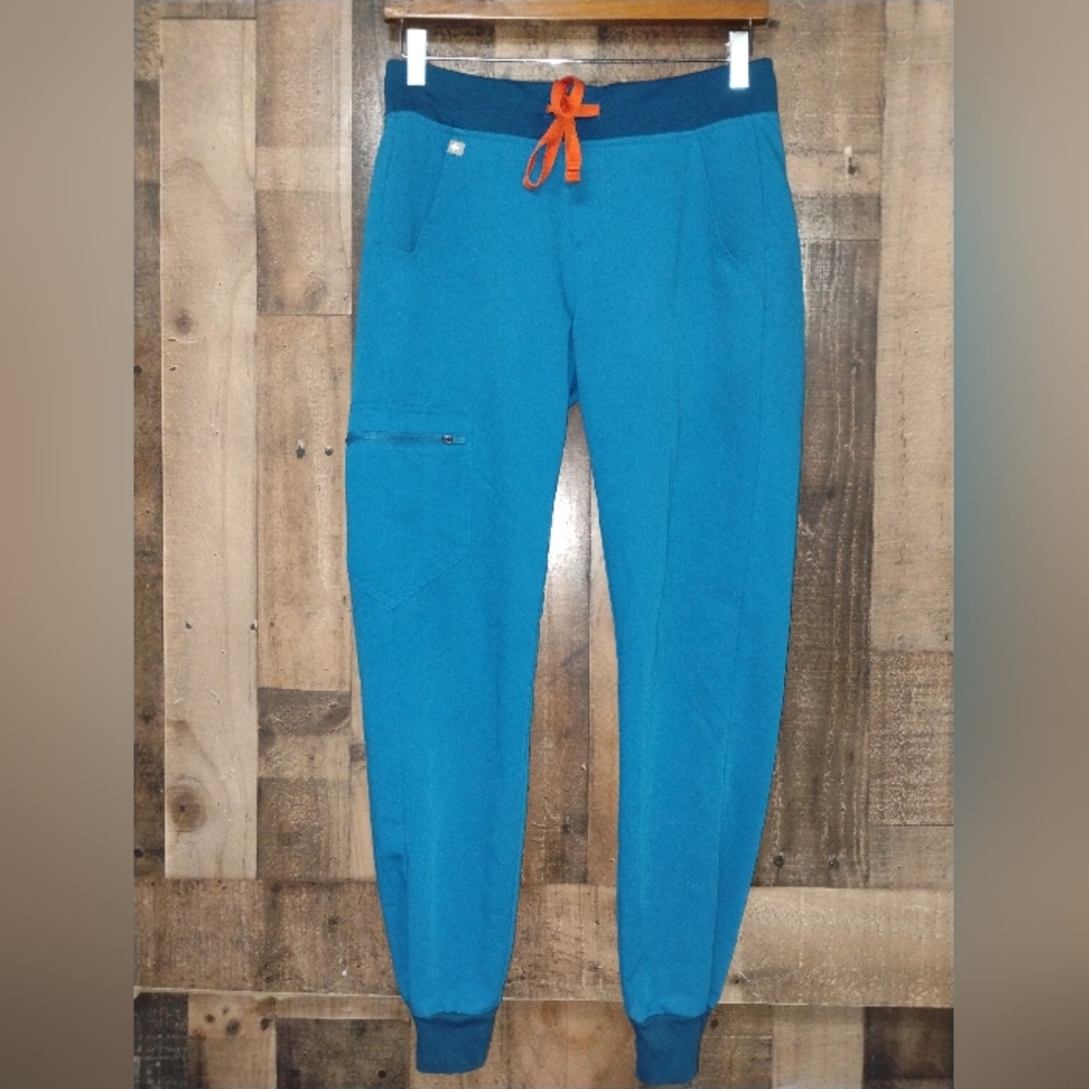Figs Zamora Jogger Scrub Pants Alps Blue Size XS